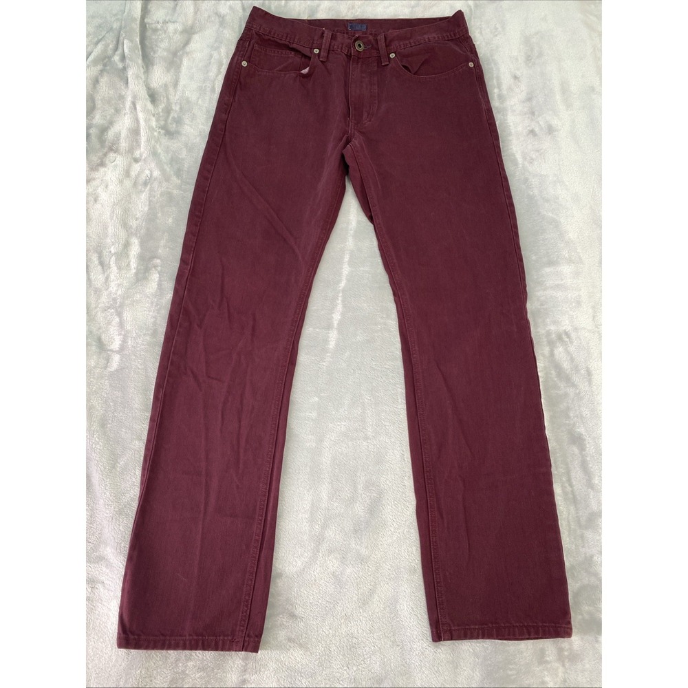 Sean John Jeans Mens 32x32 Red Denim Clayton Slim Straight Y2K Streetwear Pants‎